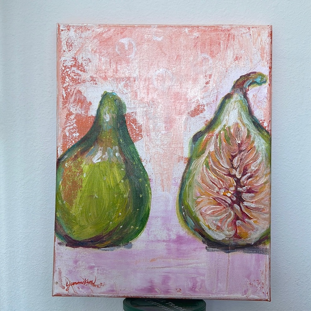 Figs Original acrylic, 11x14 painting - Picture 1 of 3